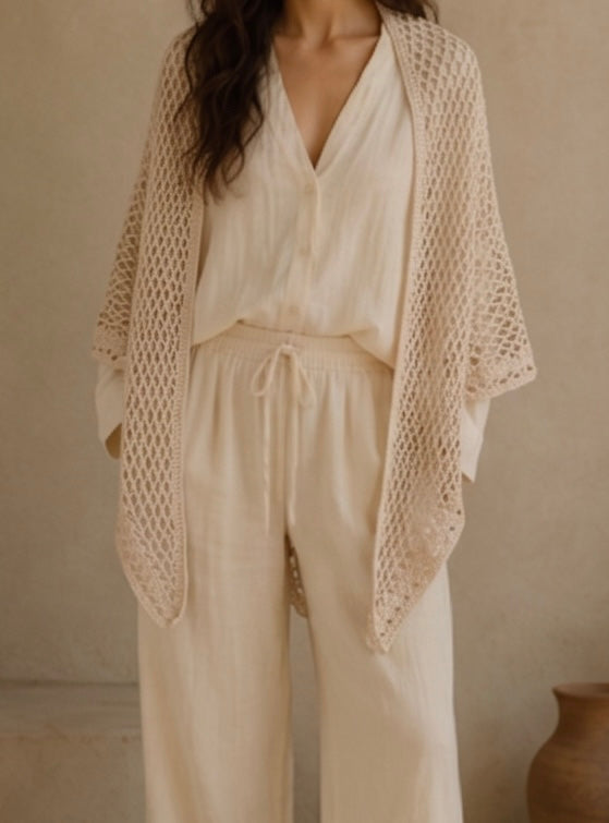 Sea mist shawl