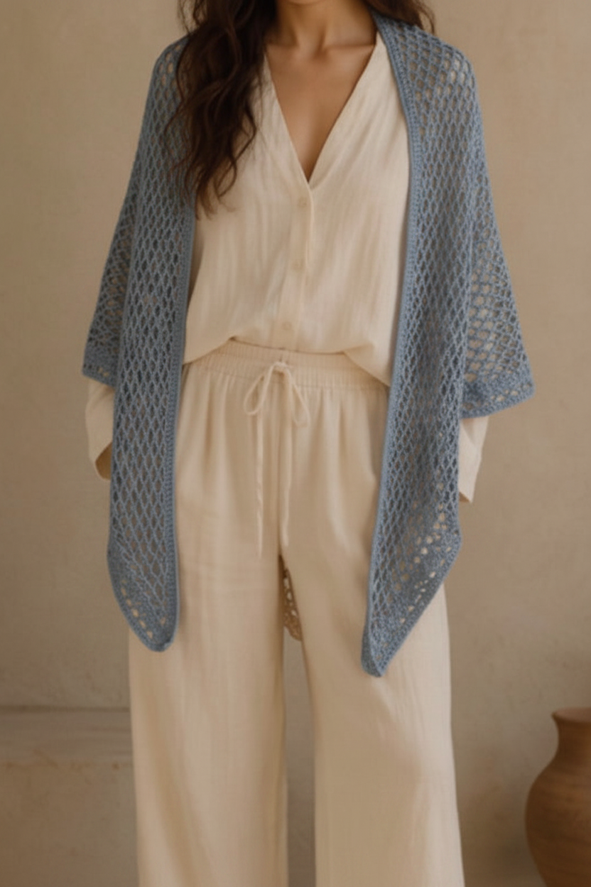 Sea mist shawl
